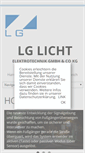 Mobile Screenshot of lg-licht.at
