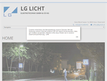 Tablet Screenshot of lg-licht.at